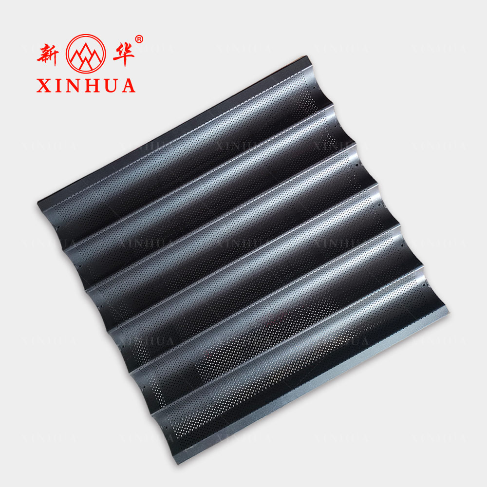 Full Size 4/5/6 Slots Perforated Aluminium Baguette Pan
