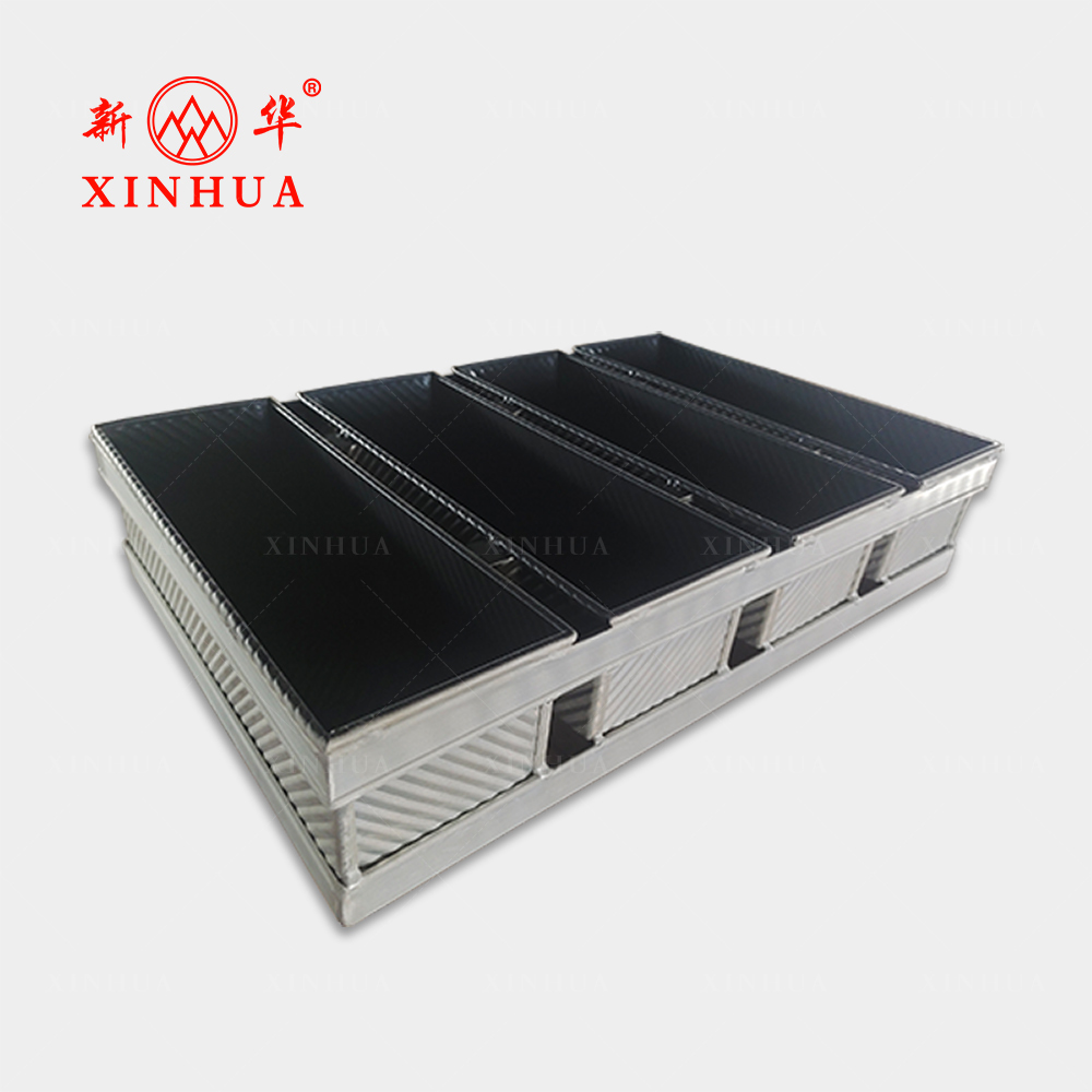 Industrial 4 Strap Bread Loaf Pan Set