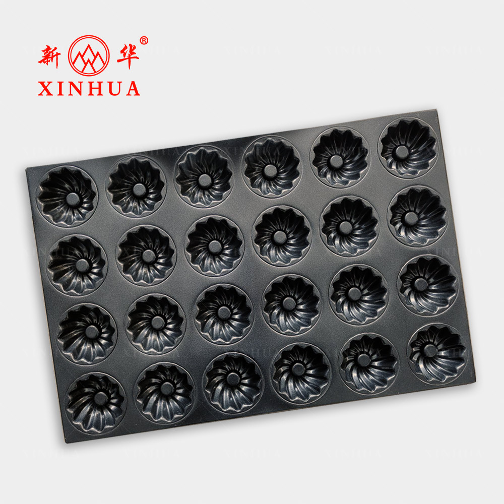 Flower type customized baking trays whirlwind shaped cake pan