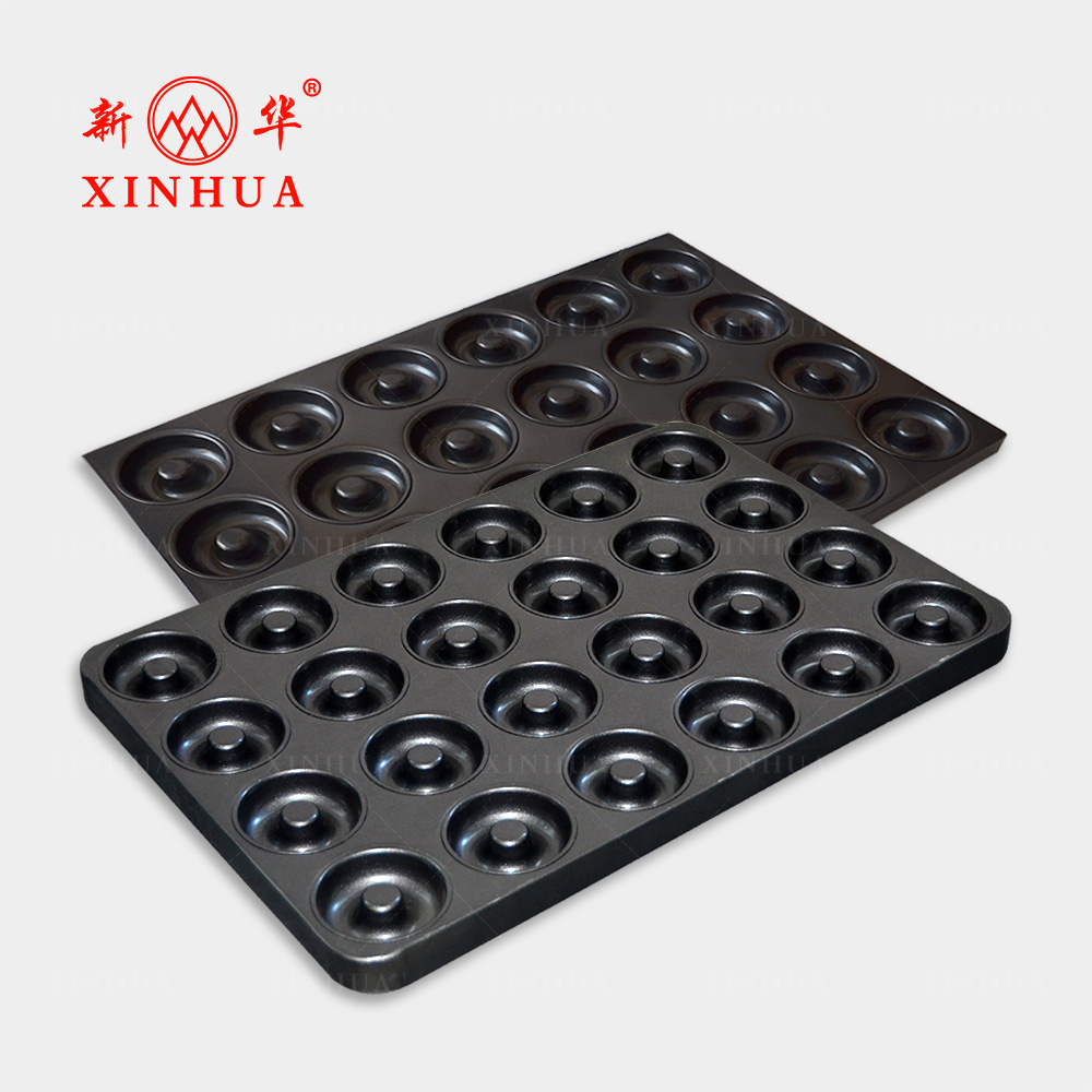 Industrial Customized 24 Donuts pan nonstick coating Sweet Buns baking dishes